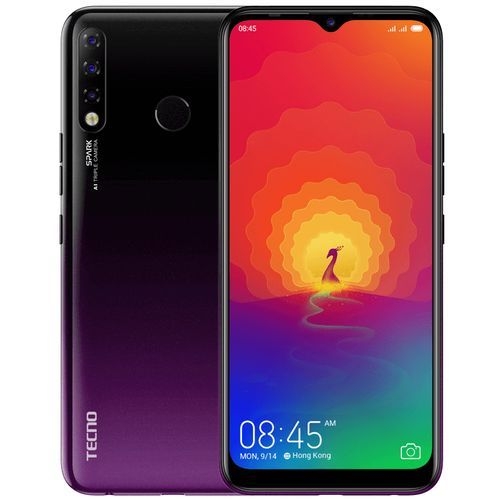 SHARE THIS PRODUCT   Tecno Spark 4 (KC8) 6.52" HD+ 2GB RAM + 32GB ROM, 13MP Triple AI Camera, Android 9, 4G, 4000mAh, Fingerprint & Face ID- Purple