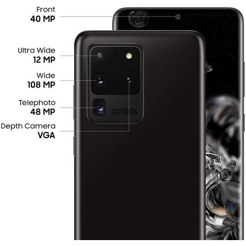 Samsung S20 ULTRA 6.9 INCH ( 12GB RAM, 128GB ROM) - COSMIC BLACK